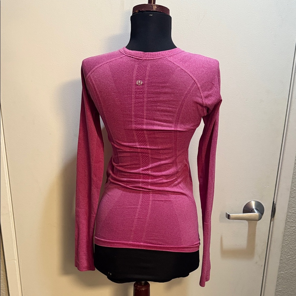 lululemon athletica Fuchsia Long Sleeve Tee - Picture 3 of 8